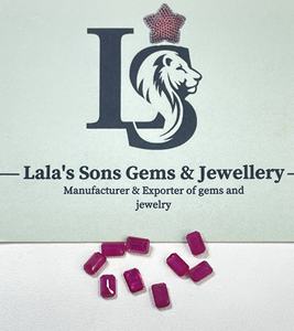 Rubis du Mozambique de qualité supérieure, 100% naturel, chauffé, taille octogonale 3x5 mm, couleur rose rougeâtre, pierre précieuse en vrac pour la fabrication de bracelets - Product Image 5