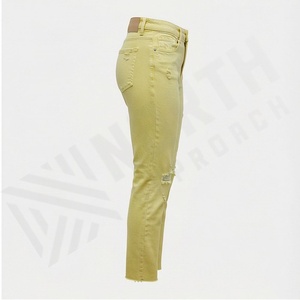 Customized Color Stretch Denim Pants for <b>Women</b> Wear Stylish and Casual Fit Ladies Latest Fashion Friend Skinny Zipper <b>Jeans</b> - Product Image 3