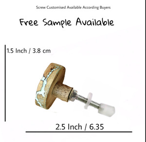 Industrial Fractal quemar madera resina cerámica perillas cajón gabinete manija tiradores cocina dormitorio sala de estar comedor armario/tocador - Product Image 3