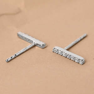 Compre Pendientes de Plata de Ley 925 de Primera Calidad para Mujeres y Niñas, Modernos, con Forma de Corazón y Flor, con Diamantes y Baño de Oro Rosa, para Compromiso - Product Image 3