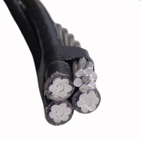 Cable aéreo acsr 2, paquete de cables eléctricos, 8 conductores de línea aérea, tamaño de Malasia