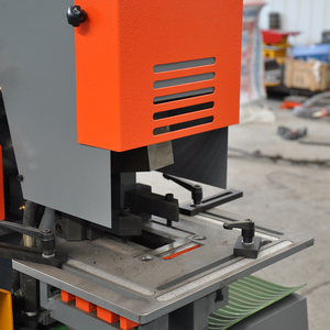 Hoton dễ dàng hoạt động đôi xi lanh ironworker HIW-90 đấm và máy cắt với năm trạm làm việc - Product Image 6