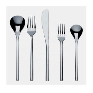 Cubiertos Reutilizables Personalizar Nuevo Diseño Mango Acero Inoxidable Plata Níquel Color Personalizado Logo Lujo Hotel Boda Cubiertos - Product Image 1