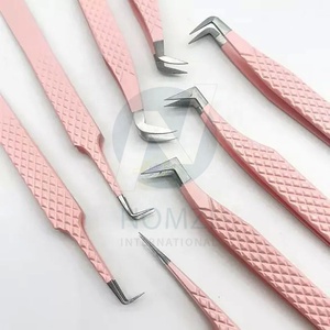 2024 Instruments de cils en acier inoxydable d'impression de logo personnalisé Nouvelle pince à épiler pointue de conception pour des extensions de cils de volume durables - Product Image 5