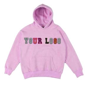 Top trending Chenille Logo Hoodies 100% algodón otoño Venta caliente transpirable logotipo personalizado superventas Chenille Logo Hoodies - Product Image 4