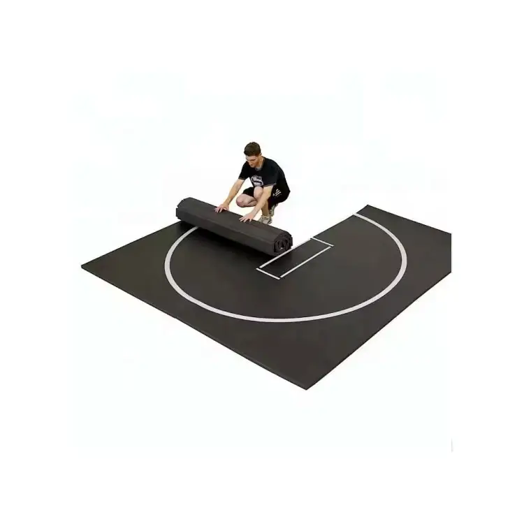 20mm 40mm 60mm Thickness Non Slip MMA Rollout Mat MMA Wrestling Rolling Roll Out Mats For Thai Fighting Center
