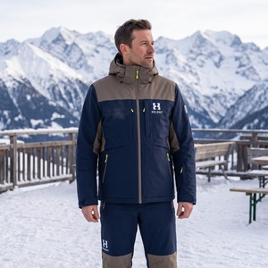 Conjunto de Traje de Esquí Aislado de Dos Piezas Personalizado (Chaqueta y Pantalones) Chaqueta y Pantalón 190GSM OEM Venta al por Mayor - Product Image 5