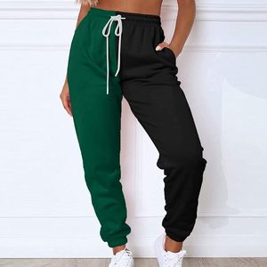 Pantalones Deportivos Ligeros de Dos Tonos para Hombre, Estilo Urbano, Cintura Media, Bordado con Logotipo, Transpirables, de Secado Rápido, Corte Regular, Casuales - Product Image 1