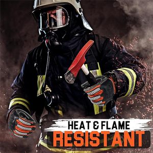Guantes de Extricación para Bomberos, Resistentes al Calor, Resistentes a las Llamas, Resistentes a los Cortes, Guantes de Seguridad para Trabajo con Protección Contra Impactos - Product Image 4