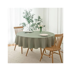 Non-slip High-quality New Arrivals Modern Striped Linen Cotton <b>Tablecloth</b> Square Orange with Tassels Washable Home Decor - Product Image 2