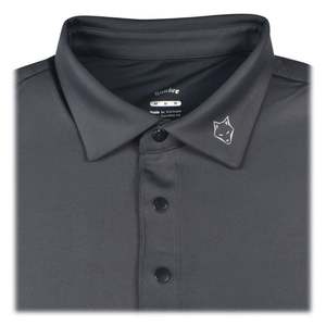Handee Men's Black Golf <b>Coat</b> 100% Polyester Knitted Fabric Quick Dry 4-Stripe Horizontal Design - Product Image 4