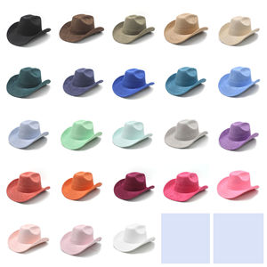 Chapeau de cowboy en cuir traditionnel occidental, inspiré de la culture du ranch, mode rodeo, style de vie authentique en milieu campagnard, fête, sport - Product Image 5