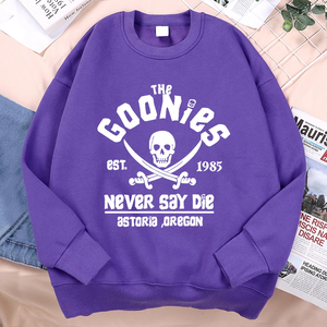 Sudadera con Capucha Estampada The Goonies Never Say Die, Sudadera de Moda Hip Hop para Hombre, Sudadera Deportiva Informal con Cuello Redondo, Sudadera Holgada de Forro Polar - Product Image 3