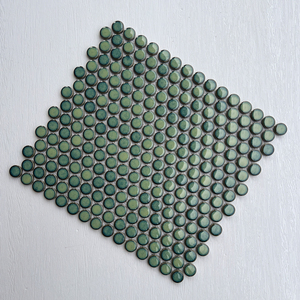 Thiết kế mới Penny tầng vòng sứ khảm gạch ceramic cho nhà bếp hoặc phòng tắm trang trí tường trang trí nội thất thủ công - Product Image 1