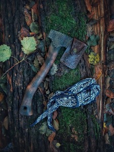 Forgeron fait à la main bushcraft survie utile bruk hache de campeur hache de camping unique hache de camping hache de camping avec couvercle protégé - Product Image 3