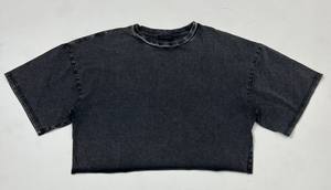 เสื้อเบลาส์ผ้าฝ้ายสำหรับผู้หญิงมาใหม่เสื้อยืดครอปแขนสั้นลำลองสำหรับใส่ไปยิม - Product Image 6