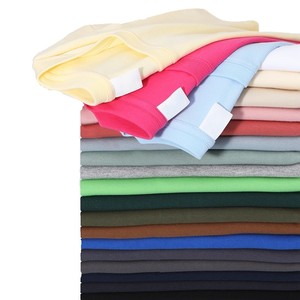 T-shirt unisexe en coton pur de 200 g, coupe ample, couleur unie, prix d'usine Chine Bangladesh, logo personnalisé OEM, broderie - Product Image 2