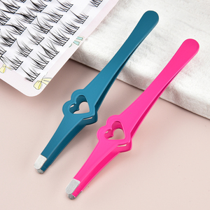 Venta al por mayor de pinzas para cejas inclinadas para depilarse, pinzas para depilación con mango cómodo, pinzas para cejas - Product Image 2