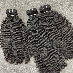 ผมต่อจากเวียดนามผมหยิกแบบเรมี่ต่อทำจากหนังศีรษะไม่พันกันราคาขายส่งสีเข้มกว่า100กรัม - Product Image 4