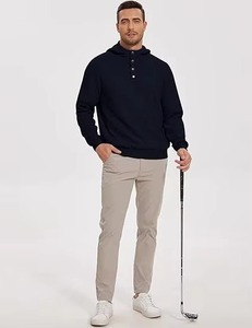 Suéter de Hombre, Corte Regular, 400 g/m², Tejido de Felpa 100% Algodón, Invierno, Digital, Alta Calidad, Casual, Suave, Tejido de Punto Tipo Waffle, Bordado - Product Image 3