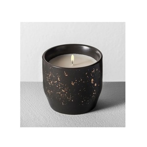 Nouveau pot à bougie noir de petite taille ensemble de 2 avec 1 pot à bougie en métal noir et 1 pot à bougie en verre au meilleur prix - Product Image 5