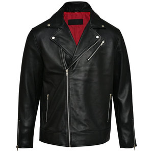 Chaqueta de Motociclista para Hombre, Estilo Cuero Genuino, para Motociclismo Urbano y Uso Casual - Product Image 1