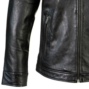 Chaqueta de cuero real vintage unisex OEM cuero de vaca moda retro 2025 ropa al por mayor - Product Image 5