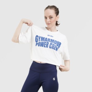 T-shirt en coton tricoté 100% Ease Motion en blanc, respirant, idéal pour l'entraînement - Product Image 5