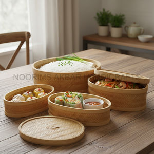 กล่องไม้ไผ่ทรงรีธรรมชาติ ทนทาน งานสานด้วยมือ สำหรับจัดเก็บของใช้ในบ้าน ผู้ผลิตและผู้ส่งออกจำนวนมาก - Product Image 4