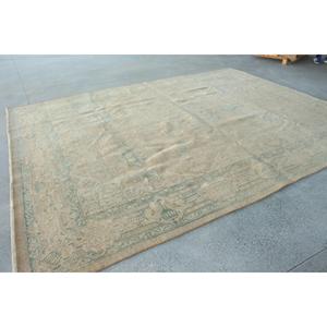 พรมวินเทจตุรกีขนาดใหญ่พิเศษ 9.3x12.5 ฟุต (284x380 ซม.) พรมลายทางสีน้ำตาล - Product Image 3