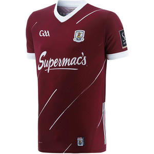 Camiseta de fútbol de poliéster GAA 100%, diseño sólido de alto rendimiento, conjunto de jugadores de manga corta, servicio OEM delantero disponible - Product Image 1