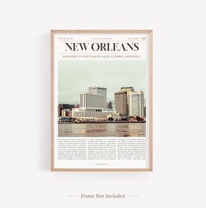 SQ Nouvelle-Orléans <span class=keywords><strong>Ville</strong></span> Impressions Sur Toile Mur Art Nouvelle-Orléans <span class=keywords><strong>Carte</strong></span> Photo Affiche Photographie Amérique Peinture - Product Image 1