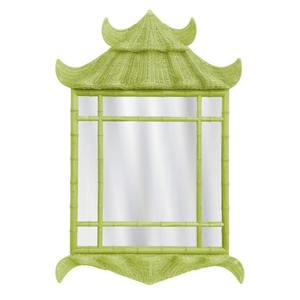 Miroir mural décoratif en rotin en forme de pagode, design écologique et durable, idéal pour les achats en gros et la décoration intérieure - Product Image 4