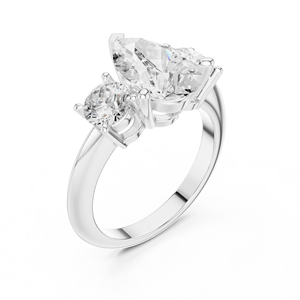 14K <b>Adjustable</b> <b>Silver</b> <b>Ring</b> with Crystal Stone Fashion Jewelry - Product Image 5