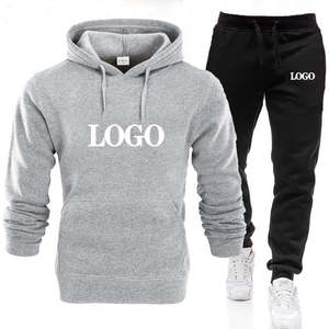 Vêtements de sport personnalisés les plus demandés survêtement de football unisexe prix bon marché hommes jogging deux pièces baggy lavé survêtement - Product Image 2