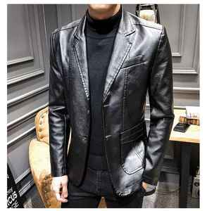 Nouvelle arrivée, veste en cuir véritable de haute qualité, veste en cuir fine pour homme, veste en cuir d'automne, veste en cuir grande taille - Product Image 1