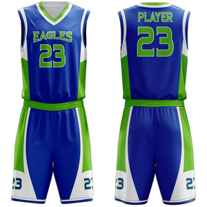 Vêtements de basket-ball personnalisés de haute qualité, avec impression par sublimation, grande taille, design d'été, vente en gros d'uniforme de basket-ball - Product Image 1