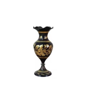 Vase à fleurs tendance pour la décoration de mariage, décoration de la maison et de l'hôtel, vase en laiton finition antique fait à la main - Product Image 2