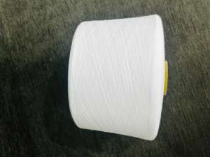 Hilo de Algodón Peinado Blanco Óptico 100% Ne 30/1 Blanqueado para Tejer, Hilo de Algodón Peinado Blanco Óptico Teñido - Product Image 2