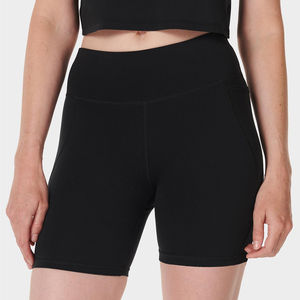 Pantalones cortos deportivos de verano de doble capa para mujer de alta calidad, cintura elástica, transpirables, para gimnasio, Yoga, pantalones cortos para correr, función que absorbe el sudor - Product Image 1