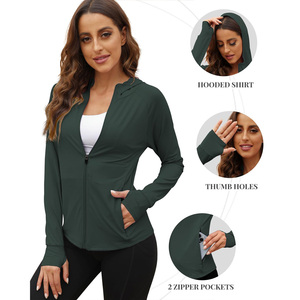 Sudadera con capucha de cremallera completa para mujer de proveedor OEM diseñada a medida con impresión de logotipo de material suave y cómodo y etiqueta privada - Product Image 3