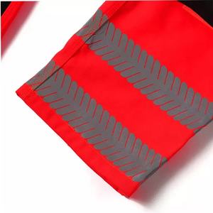 Pantalon de travail pour homme à bretelles de sécurité haute visibilité, ignifuge, anti-poussière, lavé, vente en gros du fabricant - Product Image 5