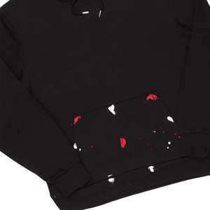 Ropa de calle algodón polar diseño personalizado estampado en relieve hombres Unisex pantalones acampanados pulóver Sudadera con capucha Jogger conjunto estilo Y2K chándales - Product Image 5