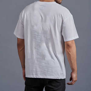 Comprar fabricante liso 100% algodón hombres camiseta personalizada impresión gráfica Logo camiseta diseños hombres camisetas para hombres - Product Image 6