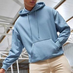 Sweat à capuche surdimensionné de haute qualité avec fermeture éclair, logo personnalisé, en molleton de coton avec broderie, pull à capuche d'hiver - Product Image 1