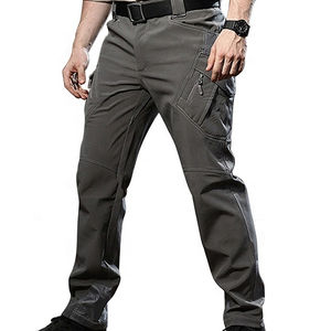 2024 pantalones y pantalones de hombre de alta calidad personalizados con múltiples bolsillos negro verde gris pantalones Cargo diseños personalizados OEM pantalones Jogger - Product Image 1