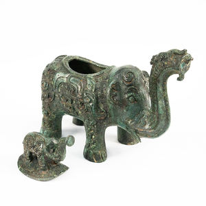 Contenitore per <span class=keywords><strong>Vino</strong></span> in Bronzo a Forma <span class=keywords><strong>di</strong></span> Elefante, Stile Antico, Artigianale, Ornamento <span class=keywords><strong>di</strong></span> Lusso per Casa e Ufficio - Product Image 4