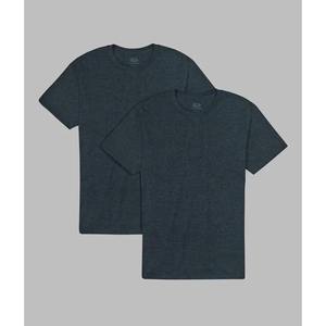 T-shirt d'été à col rond et manches courtes, couleur gris foncé, avec logo imprimé sur le col - Product Image 3