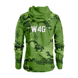 Wear 4 Games Custom Green <b>Camo</b> Eco Friendly Quick Dry Nylon Coated Waterproof Breathable Zipper Unisex Casual Windbreaker <b>Jacket</b> - Product Image 2