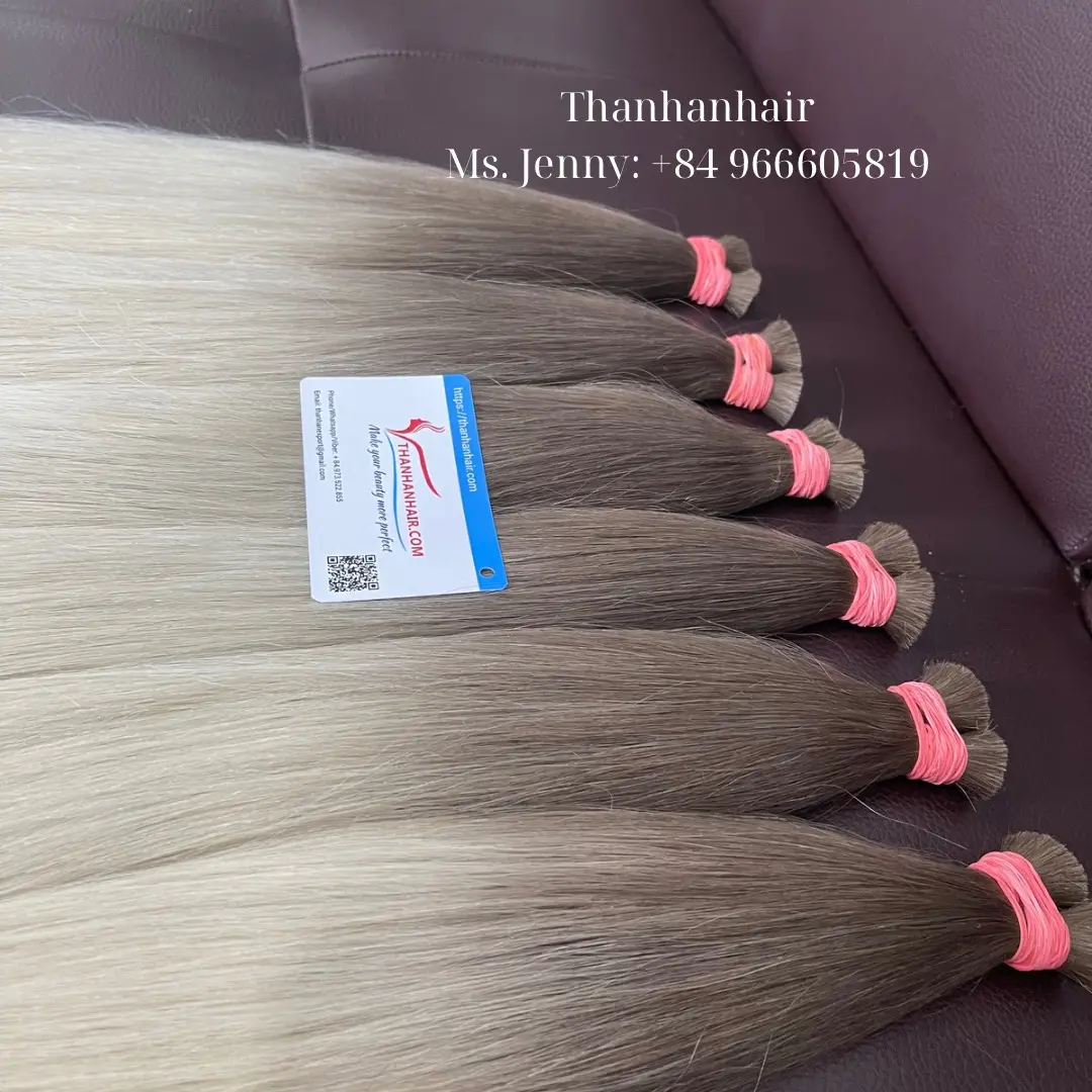 2024 articles chauds extensions de cheveux Ombre en vrac Thanh an Virgin Hair avec> = 60% >= 55% rapport de cheveux le plus long prêt à expédier